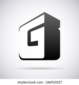 Vector logo for letter G design template 