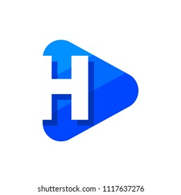 Vector Logo Letter H. H Letter Design Vector