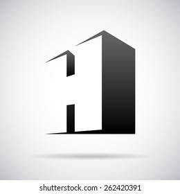 Vector logo for letter H design template