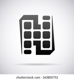 Vector logo for letter H design template
