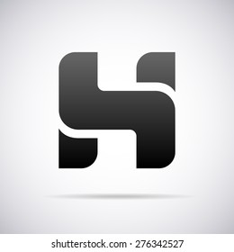 Vector logo for letter H design template