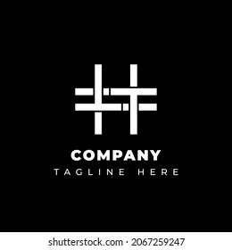letra H del logotipo vectorial, logotipo H, 