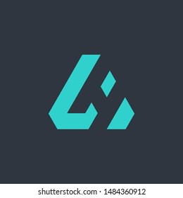 vector logo letter H real estate