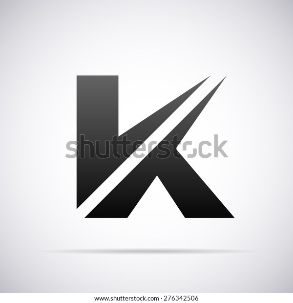 Vector Logo Letter K Design Template のベクター画像素材