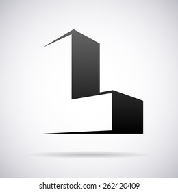 Vector logo for letter L design template