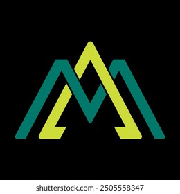 Vector Logo Letter M A