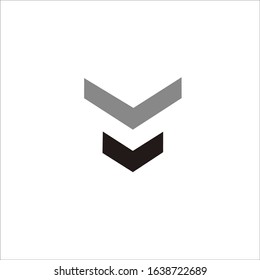 vector logo letter "m" for brand and company names