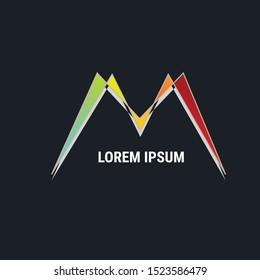 vector logo letter M icon for the product