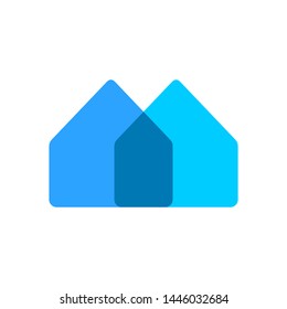 vector logo letter M real estate