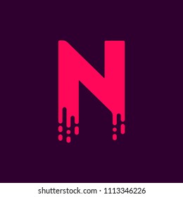 Vector Logo Letter N. N Letter Design Vector