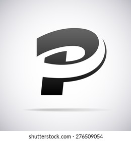 Vector Logo For Letter P Design Template