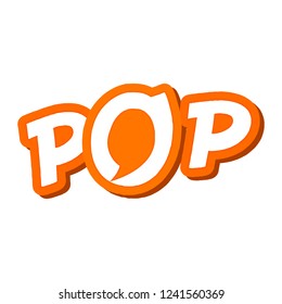 Vector Logo of letter POP.