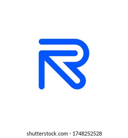 Vector Logo Letter R Arrow