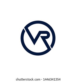 vector logo letter R in a circle