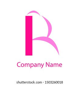 Vector logo letter R with a simple and elegant design