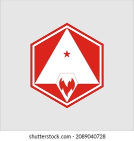 vector logo letter a with rocket turbo go in space