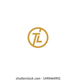 Vector logo for letter TL design