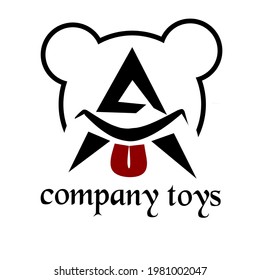Vector logo of the letter A for a toy company such as a doll