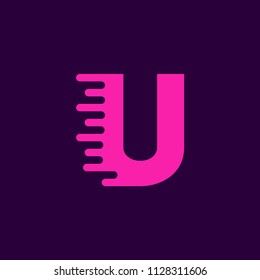 Vector Logo Letter U. U Letter Design Vector