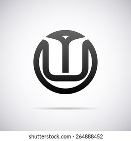 Logo Letter U Design Template Stock Vector Royalty Free 295789241