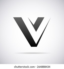 Vector logo for letter V design template