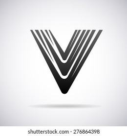Vector logo for letter V design template