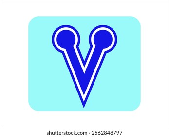 Vector logo with the letter V for the name of an activity, term or company