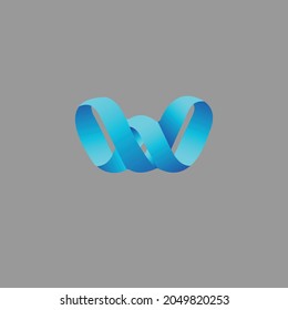 vector logo letter W modern design