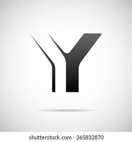 Vector logo for letter Y design template