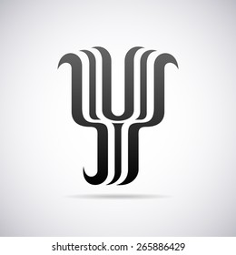 Vector logo for letter Y design template