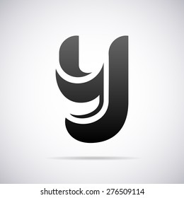 Vector logo for letter y design template