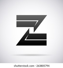 Vector logo for letter Z design template
