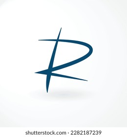 Vector Logo - Lettermark Design is Letter R Customized - Abstract Style Logo