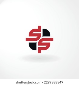 Vector Logo - Lettermark Letter S and S - Abstract Style Logo