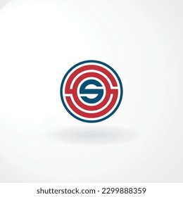 Vector Logo - Lettermark SOS - Abstract Style Logo