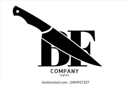 Vector logo with letters b and f abstract illustration