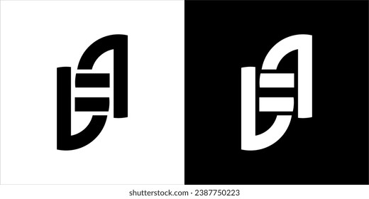 logotipo vectorial con letras b y p