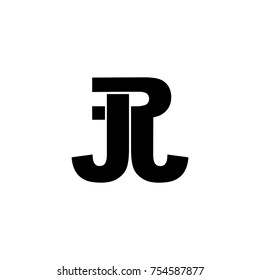 vector logo from the letters j and r