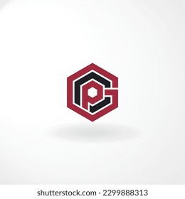 Vector Logo - Letters PCG Customized - Abstract Style Logo