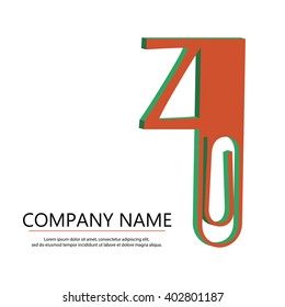 Vector logo letters Z. Isolated on a white background. Contains a space for your text. EPS10.