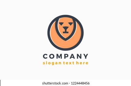 Vector logo lion.
