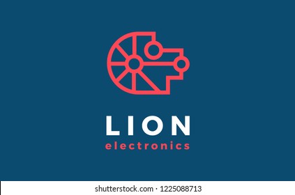 Vector logo lion