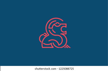 Vector logo lion