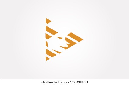 Vector logo lion