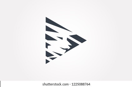 Vector logo lion