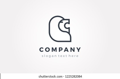 Vector logo lion