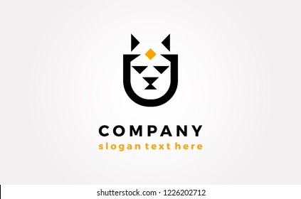 Vector logo lion
