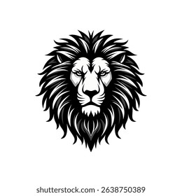Vector logo of a lion king head wearing a crown suitable for use as an esport logo