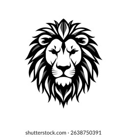 Vector logo of a lion king head wearing a crown suitable for use as an esport logo