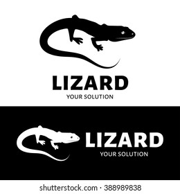 Vector logo lizard. Brand logo in the form of lizards